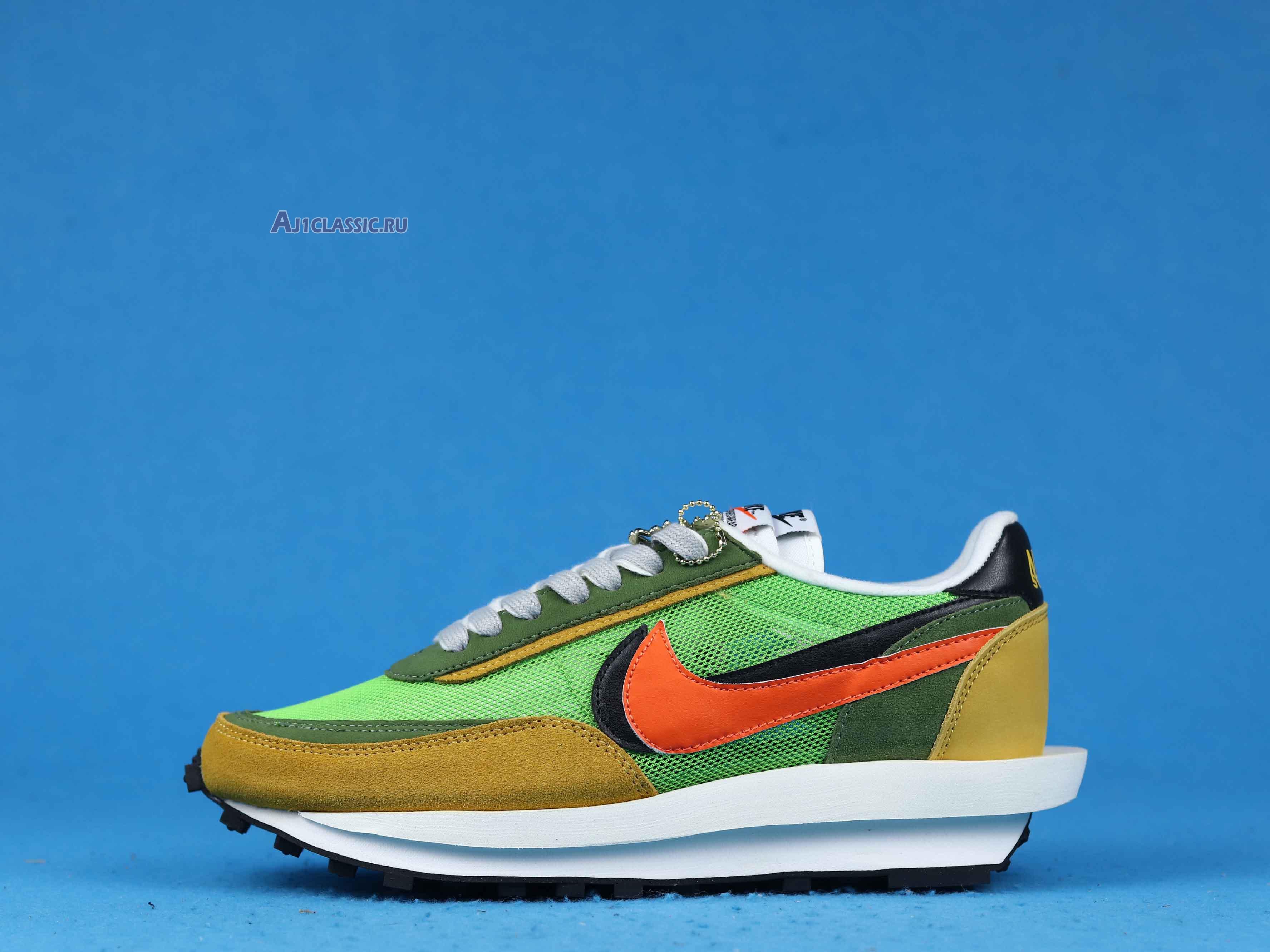 New Sacai x Nike LDWaffle "Green Gusto" BV0073-300 Shoes