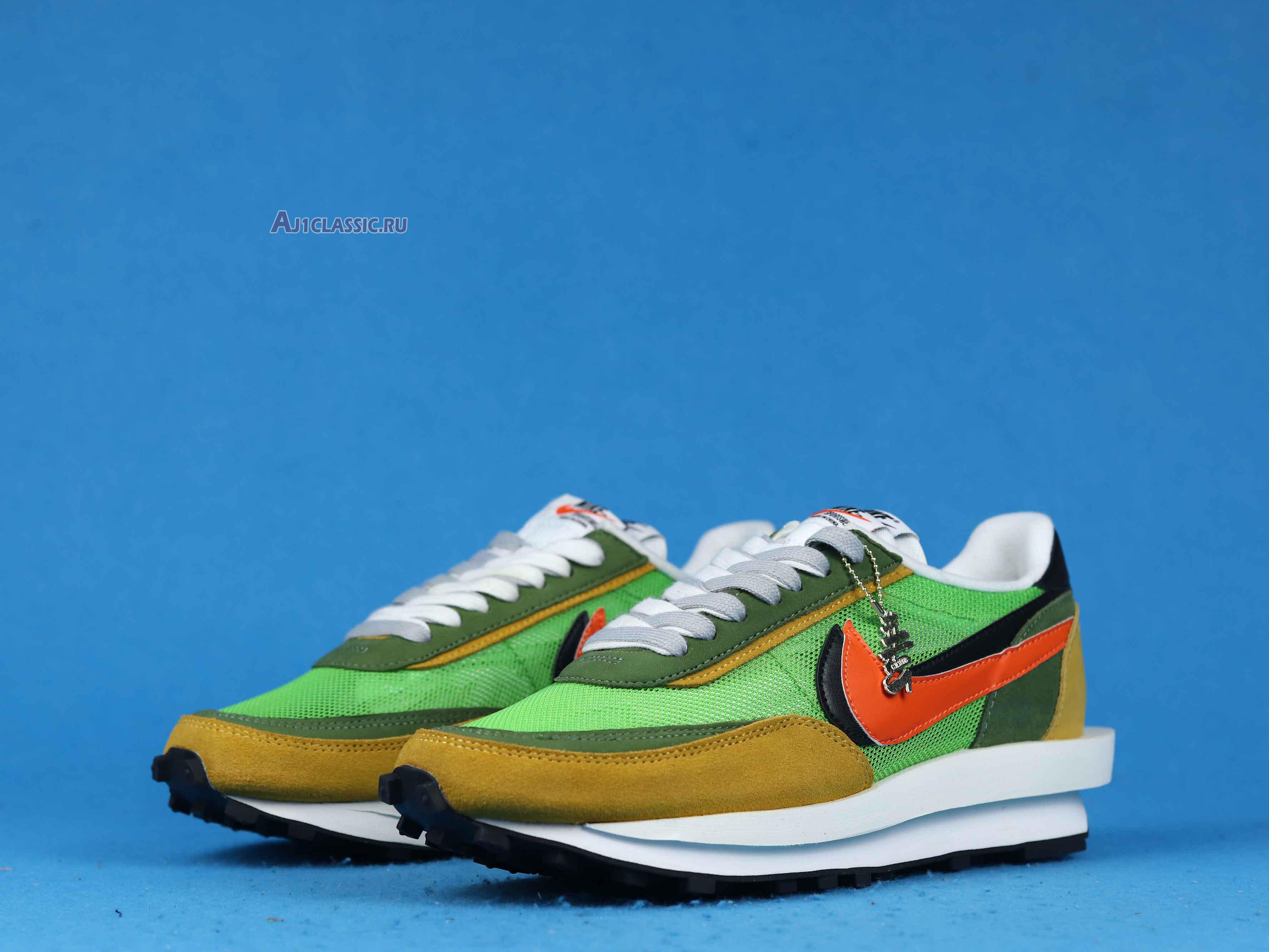 New Sacai x Nike LDWaffle "Green Gusto" BV0073-300 Shoes