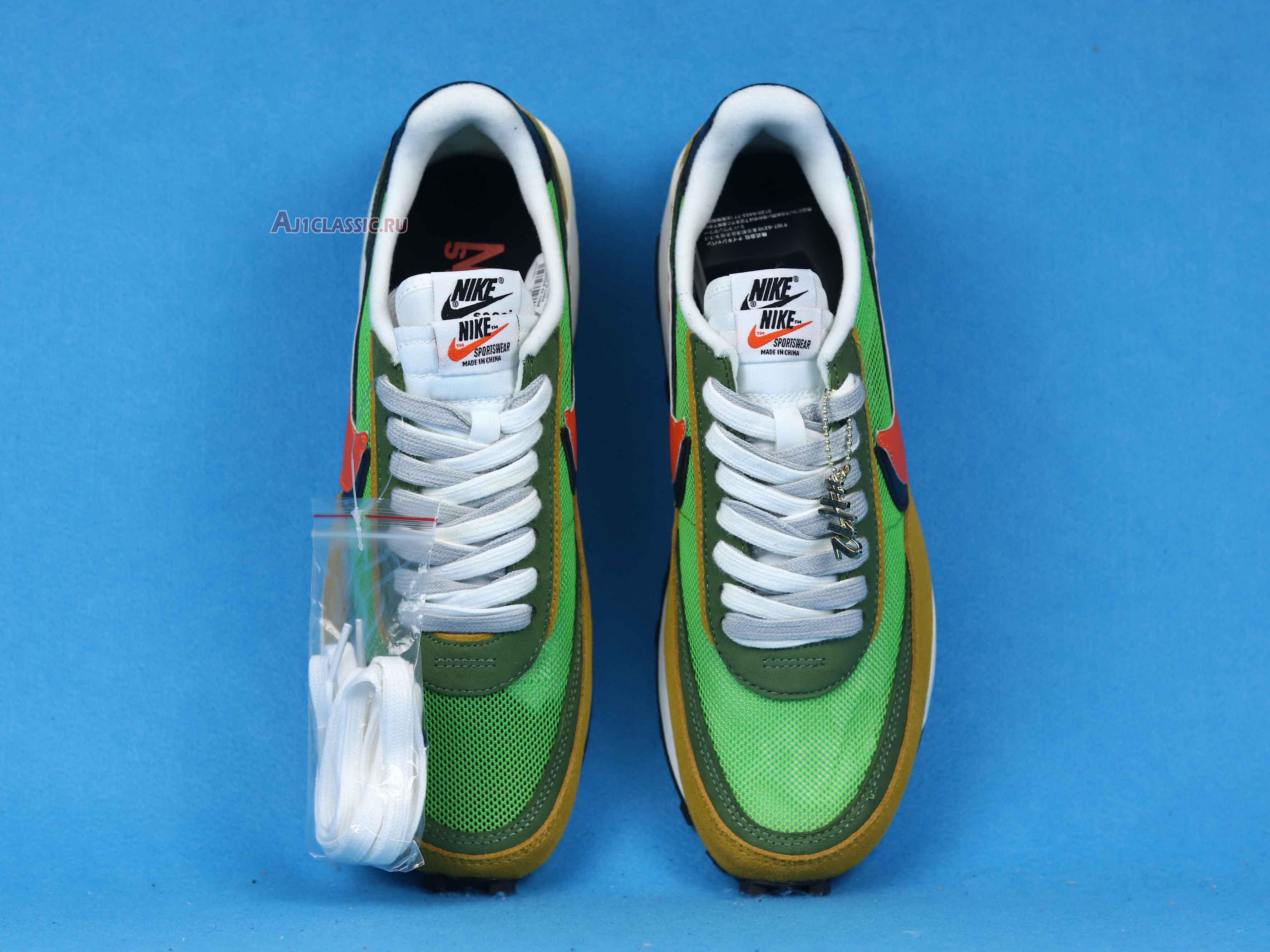 New Sacai x Nike LDWaffle "Green Gusto" BV0073-300 Shoes