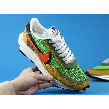 Sacai x Nike LDWaffle Green Gusto BV0073-300 Green Gusto/Black-Varsity Maize-Safety Orange Mens Womens Shoes