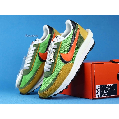 Sacai x Nike LDWaffle Green Gusto BV0073-300 Green Gusto/Black-Varsity Maize-Safety Orange Mens Womens Shoes