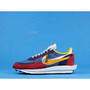 Sacai x Nike LDWaffle Varsity Blue BV0073-400 Varsity Blue/Del Sol-Varsity Red-Black Mens Womens Shoes