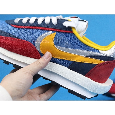 Sacai x Nike LDWaffle Varsity Blue BV0073-400 Varsity Blue/Del Sol-Varsity Red-Black Mens Womens Shoes