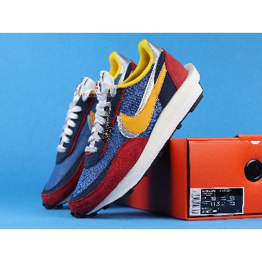 Sacai x Nike LDWaffle Varsity Blue BV0073-400 Varsity Blue/Del Sol-Varsity Red-Black Mens Womens Shoes