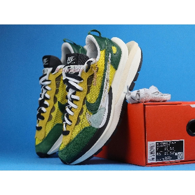 Sacai x Nike VaporWaffle Tour Yellow CV1363-700 Tour Yellow/Stadium Green/Sail Mens Womens Shoes