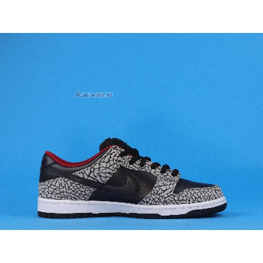 Supreme x Nike Dunk Low Pro SB Black Cement 304292-131 Black/Black-Cement Grey Mens Womens Shoes