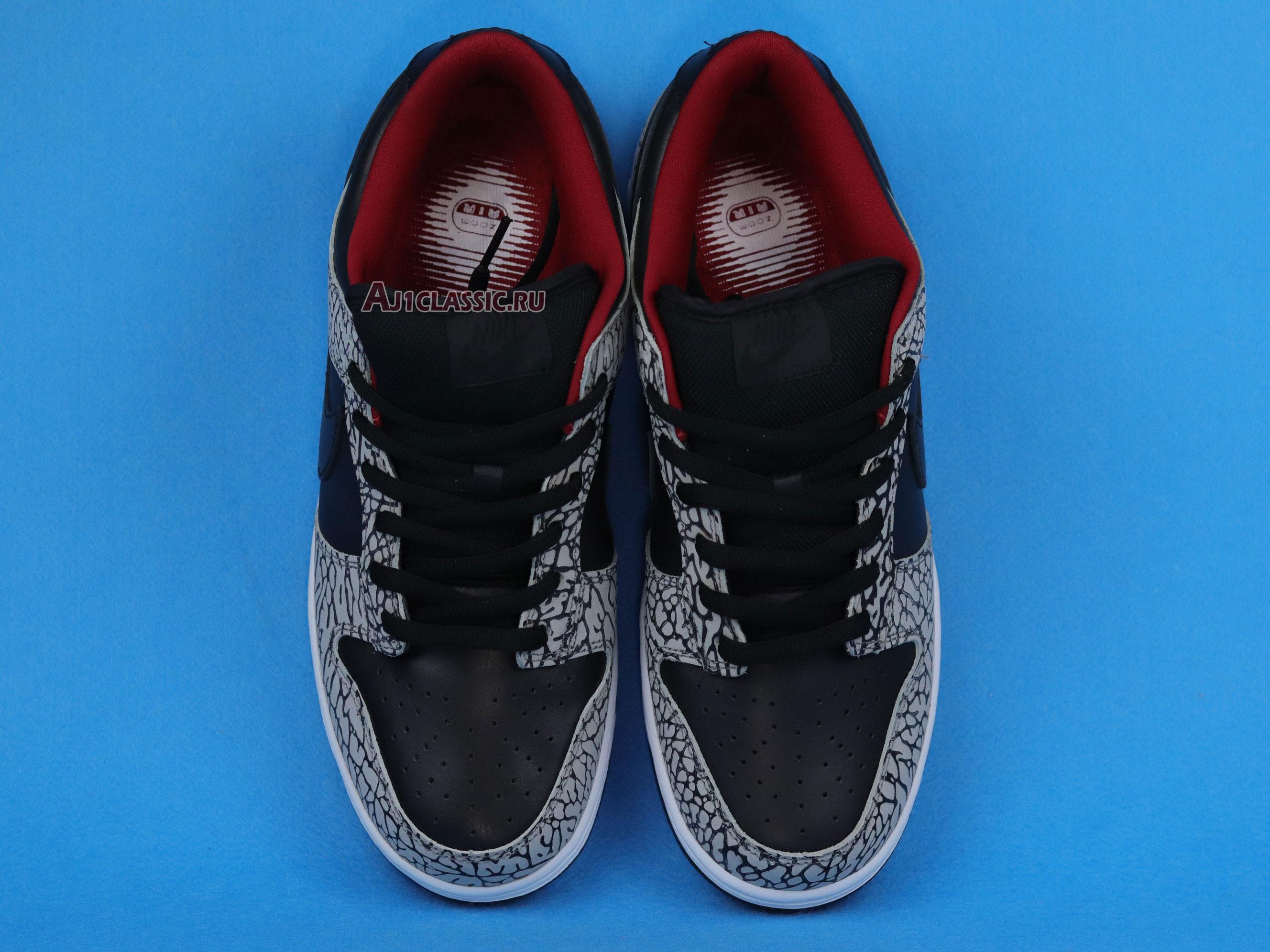 New Supreme x Nike Dunk Low Pro SB "Black Cement" 304292-131 Shoes