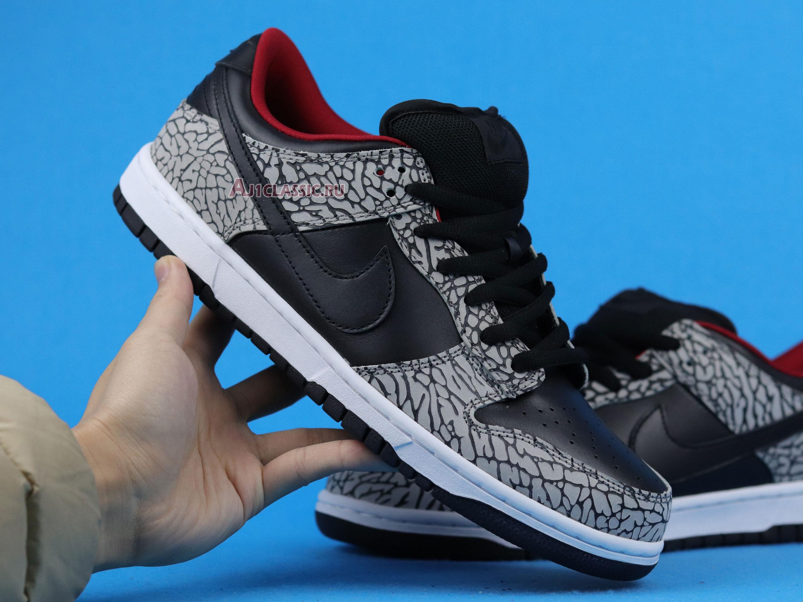 New Supreme x Nike Dunk Low Pro SB "Black Cement" 304292-131 Shoes