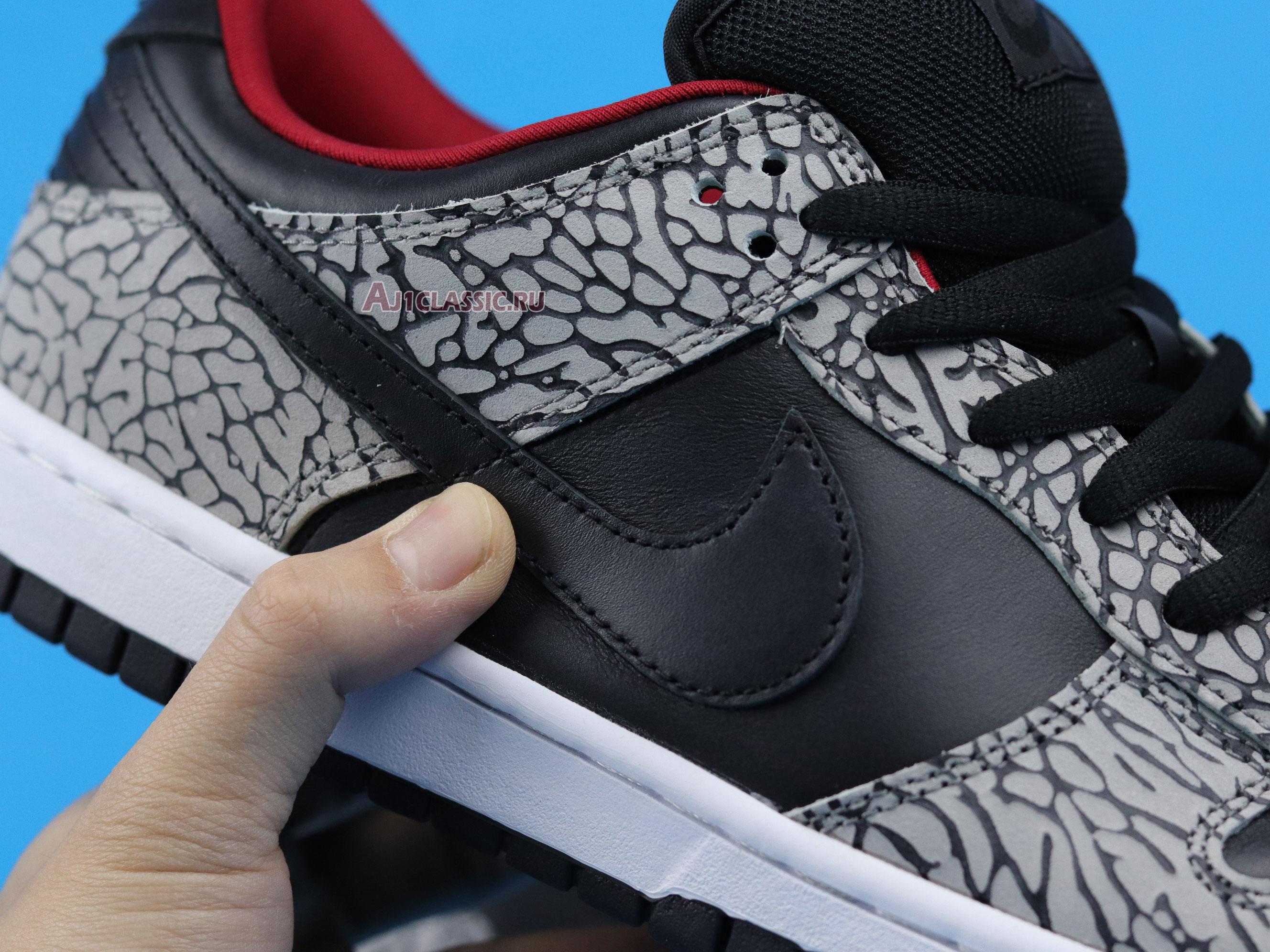 New Supreme x Nike Dunk Low Pro SB "Black Cement" 304292-131 Shoes