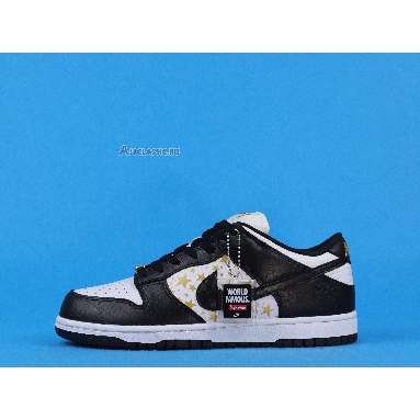 Supreme x Nike Dunk Low OG SB QS Black DH3228-102 White/Metallic Gold/Black Mens Womens Shoes