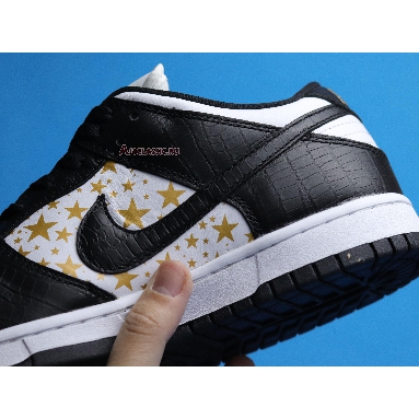 Supreme x Nike Dunk Low OG SB QS Black DH3228-102 White/Metallic Gold/Black Mens Womens Shoes