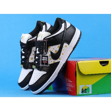 Supreme x Nike Dunk Low OG SB QS Black DH3228-102 White/Metallic Gold/Black Mens Womens Shoes