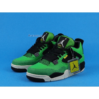 Air Jordan 4 Retro Manila AJ4-965234 Green Giant Black/Black-Sail Mens Womens Shoes