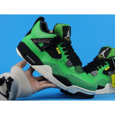 Air Jordan 4 Retro Manila AJ4-965234 Green Giant Black/Black-Sail Mens Womens Shoes