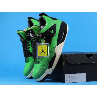 Air Jordan 4 Retro Manila AJ4-965234 Green Giant Black/Black-Sail Mens Womens Shoes