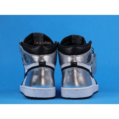 Air Jordan 1 Retro High OG Silver Toe CD0461-001 Black/Metallic Silver/White/Black Mens Womens Shoes