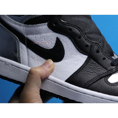 Air Jordan 1 Retro High OG Silver Toe CD0461-001 Black/Metallic Silver/White/Black Sneakers