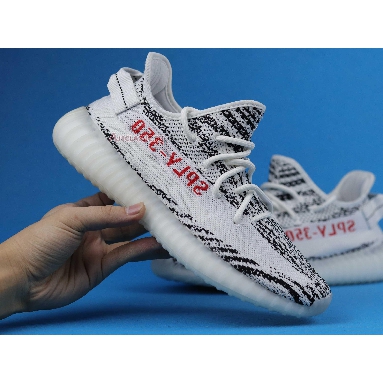 Adidas Yeezy Boost 350 V2 Zebra CP9654 White/Core Black/Red Sneakers