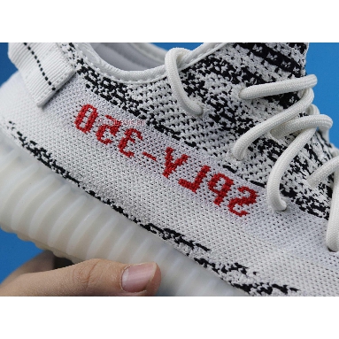 Adidas Yeezy Boost 350 V2 Zebra CP9654 White/Core Black/Red Mens Womens Shoes