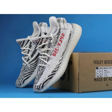 Adidas Yeezy Boost 350 V2 Zebra CP9654 White/Core Black/Red Sneakers