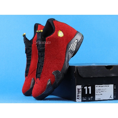 Air Jordan 14 Retro Ferrari 654459-670 Challenge Red/Black/Vibrant Yellow/Anthracite Sneakers