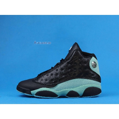 Air Jordan 13 Retro Island Green 414571-030 Black/Island Green/Metallic Silver Sneakers