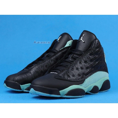 Air Jordan 13 Retro Island Green 414571-030 Black/Island Green/Metallic Silver Sneakers