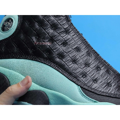 Air Jordan 13 Retro Island Green 414571-030 Black/Island Green/Metallic Silver Sneakers