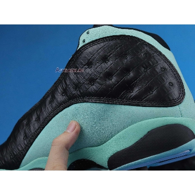 Air Jordan 13 Retro Island Green 414571-030 Black/Island Green/Metallic Silver Sneakers