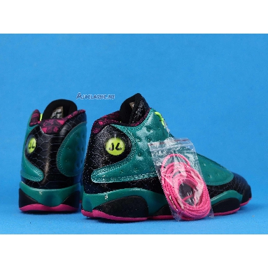 Air Jordan 13 Retro Doernbecher 836405-305 Emerald Green/Volt Ice/Black/Dynamic Pink Sneakers