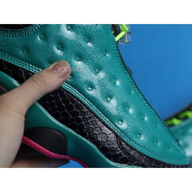 Air Jordan 13 Retro Doernbecher 836405-305 Emerald Green/Volt Ice/Black/Dynamic Pink Sneakers