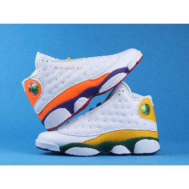 Air Jordan 13 Retro GS Playground CV0785-158 White/Black/Court Purple/Total Orange Sneakers