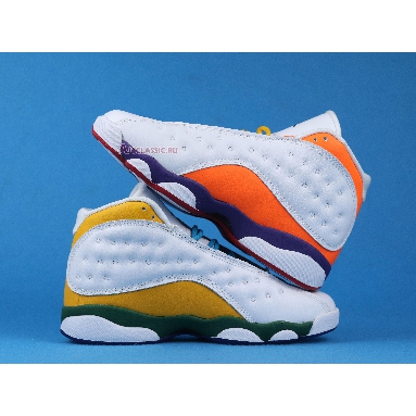 Air Jordan 13 Retro GS Playground CV0785-158 White/Black/Court Purple/Total Orange Sneakers