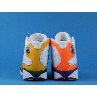 Air Jordan 13 Retro GS Playground CV0785-158 White/Black/Court Purple/Total Orange Sneakers