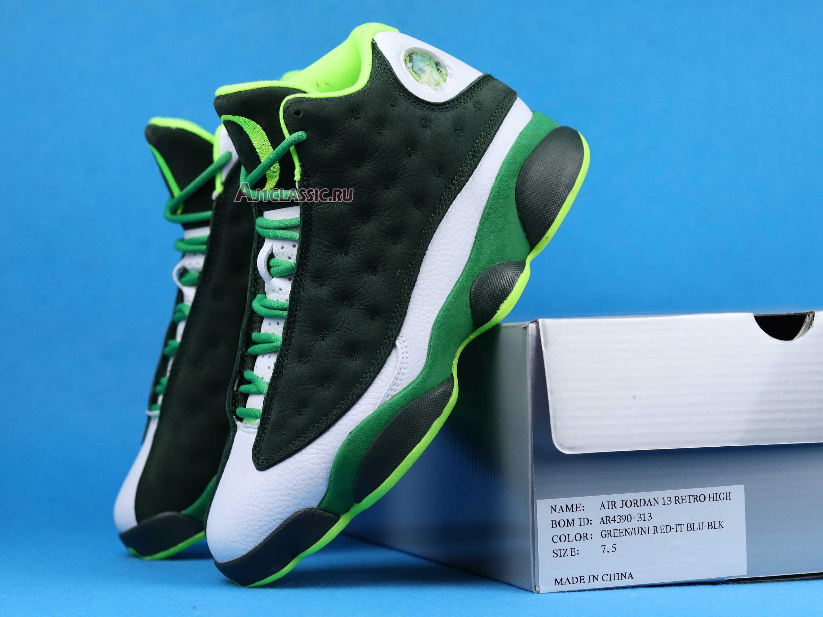 Air Jordan 13 Retro "Oregon Ducks" PE Green AR4390-313