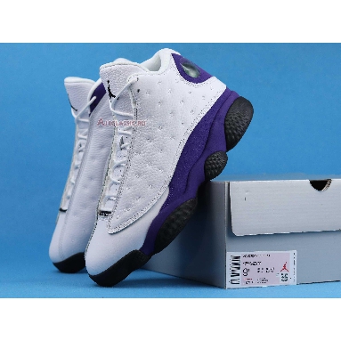 Air Jordan 13 Retro Lakers 414571-105 White/Black/Court Purple/University Gold Sneakers