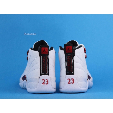 Air Jordan 12 Retro Twist CT8013-106 White/University Red-Black Mens Womens Shoes