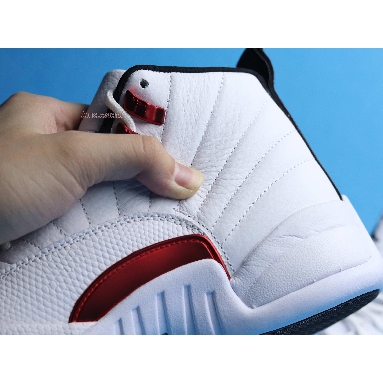 Air Jordan 12 Retro Twist CT8013-106 White/University Red-Black Mens Womens Shoes