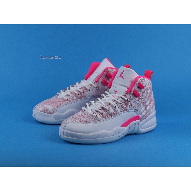 Air Jordan 12 Retro GS Arctic Pink 510815-101 White/Arctic Punch/Hyper Pink Sneakers