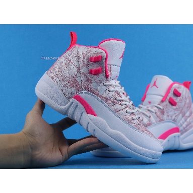 Air Jordan 12 Retro GS Arctic Pink 510815-101 White/Arctic Punch/Hyper Pink Sneakers