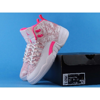 Air Jordan 12 Retro GS Arctic Pink 510815-101 White/Arctic Punch/Hyper Pink Mens Womens Shoes