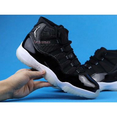 Air Jordan 11 Retro 25th Anniversary CT8012-011-2 Black/Clear-White-Metallic Silver Sneakers