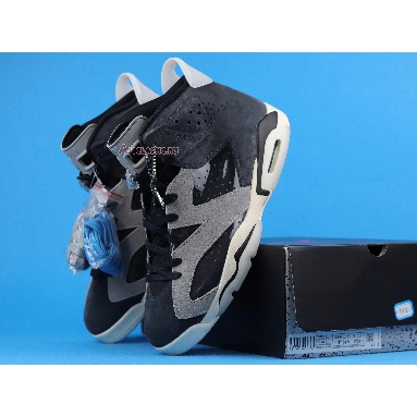 Air Jordan 6 Retro Tech Chrome CK6635-001 Black/Light Smoke Grey/Sail/Chrome Mens Womens Shoes