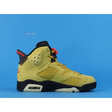 Travis Scott x Air Jordan 6 Yellow CN1084-300 Mustard Yellow/University Red/Black Mens Womens Shoes