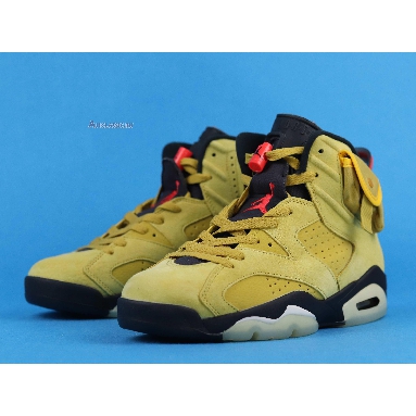 Travis Scott x Air Jordan 6 Yellow CN1084-300 Mustard Yellow/University Red/Black Mens Womens Shoes