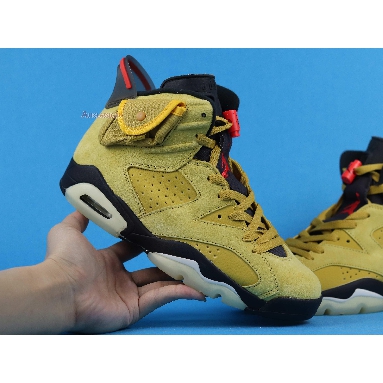 Travis Scott x Air Jordan 6 Yellow CN1084-300 Mustard Yellow/University Red/Black Mens Womens Shoes