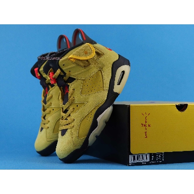 Travis Scott x Air Jordan 6 Yellow CN1084-300 Mustard Yellow/University Red/Black Mens Womens Shoes