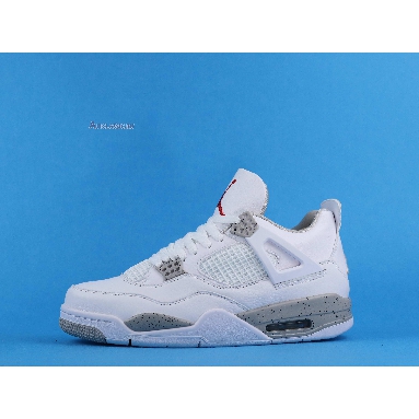 Air Jordan 4 Retro White Oreo CT8527-100 White/Tech Grey/Black/Fire Red Sneakers