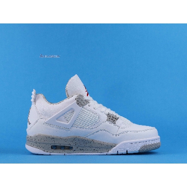 Air Jordan 4 Retro White Oreo CT8527-100 White/Tech Grey/Black/Fire Red Mens Womens Shoes