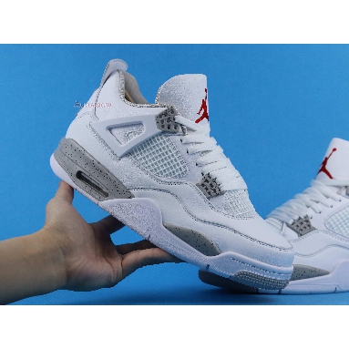 Air Jordan 4 Retro White Oreo CT8527-100 White/Tech Grey/Black/Fire Red Sneakers